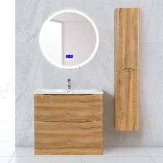 Тумба под раковину BelBagno напольная 80x85см Bianco Lucido ACQUA-800-2C-PIA-BL